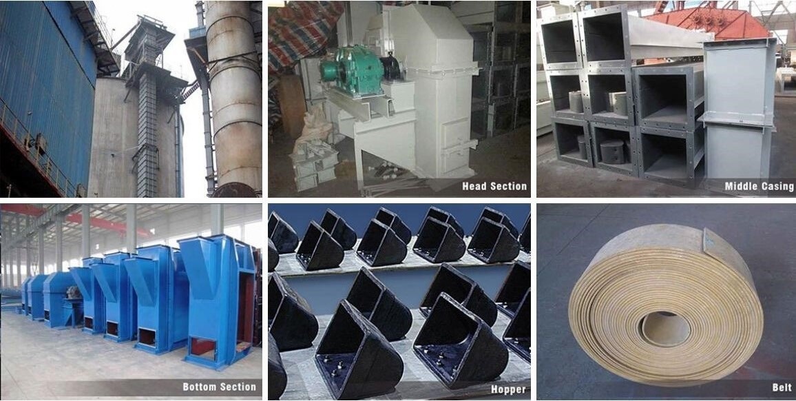 Mga detalye ng belt bucket elevator