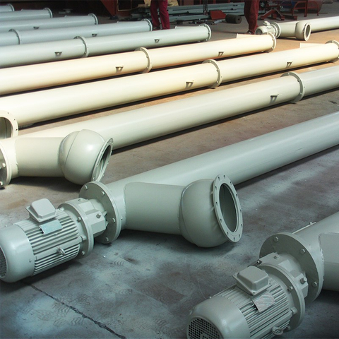 Nakapaloob na pahalang na butil na tubular screw conveyor